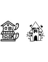 Spooky Houses by Mary Kay's Magic — Dingbats Font — thumbnail 6