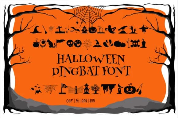 Spooky Night by edywiyonopp — Dingbats Font