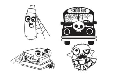 Spooky School Dingbats by Illustration Ink — Dingbats Font — thumbnail 8