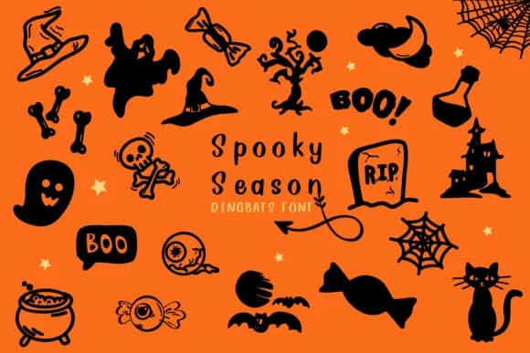 Spooky Season by CHANOK — Dingbats Font