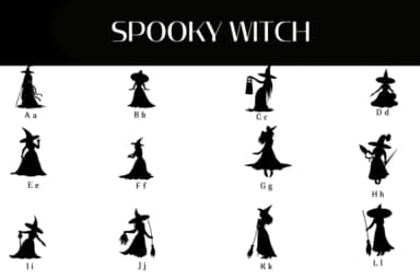 Spooky Witch by Heartcraft Atelier — Dingbats Font — thumbnail 2