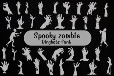 Spooky Zombie by Nongyao — Dingbats Font — thumbnail 1