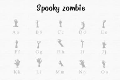 Spooky Zombie by Nongyao — Dingbats Font — thumbnail 2