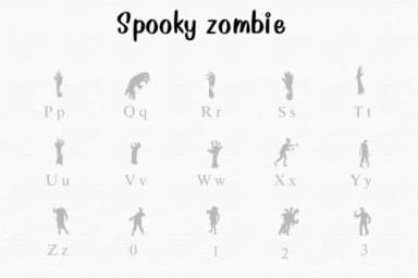 Spooky Zombie by Nongyao — Dingbats Font — thumbnail 3