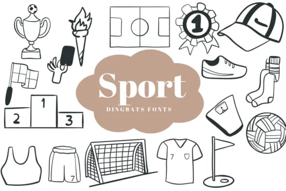 Sport by Suphitchaya — Dingbats Font