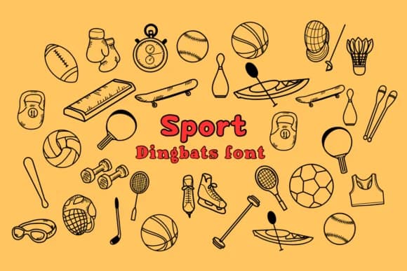 Sport by Nun Sukhwan — Dingbats Font