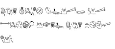 Sport by Nun Sukhwan — Dingbats Font — thumbnail 7