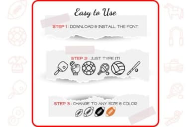 Sport Alphabet by WADLEN — Dingbats Font — thumbnail 4