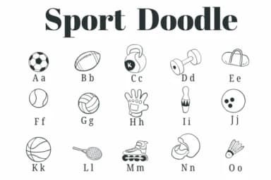 Sport Doodle by Suphitchaya — Dingbats Font — thumbnail 2