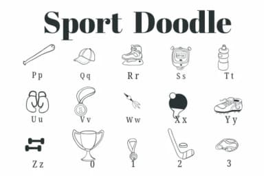Sport Doodle by Suphitchaya — Dingbats Font — thumbnail 3