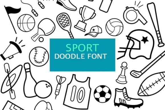 Sport Doodle by digitalplannerland — Dingbats Font