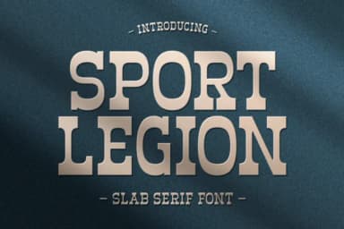 Sport Legion by Situjuh — Slab Serif Font — thumbnail 1