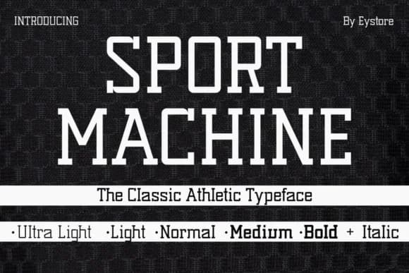 Sport Machine by Eystore — Slab Serif Font