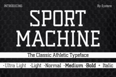 Sport Machine by Eystore — Slab Serif Font — thumbnail 1