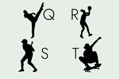 Sport Poses Silhouettes by Minimalistartstudio — Dingbats Font — thumbnail 3