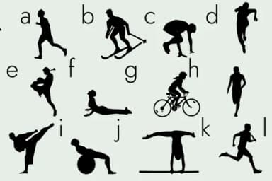 Sport Poses Silhouettes by Minimalistartstudio — Dingbats Font — thumbnail 5