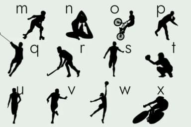 Sport Poses Silhouettes by Minimalistartstudio — Dingbats Font — thumbnail 6