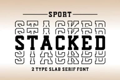 Sport Stacked by Riya Studio — Slab Serif Font — thumbnail 1
