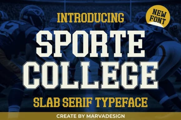 Sporte College by Marvadesign — Slab Serif Font