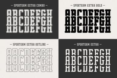 Sporteam by Boltontwin — Slab Serif Font — thumbnail 3