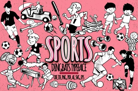 Sports by Minimalistartstudio — Dingbats Font