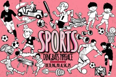 Sports by Minimalistartstudio — Dingbats Font — thumbnail 1