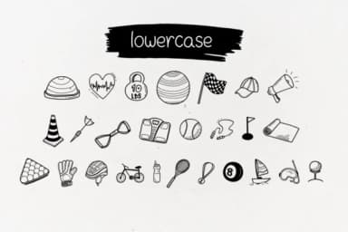 Sports Doodle by chiraa.design — Dingbats Font — thumbnail 5