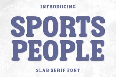 Sports People by Ade (7NTypes) — Slab Serif Font — thumbnail 1