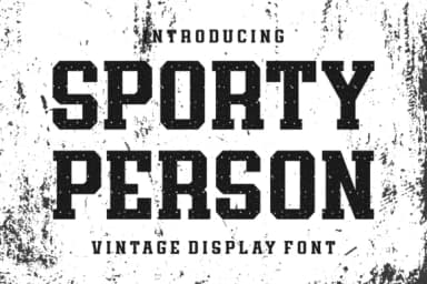 Sporty Person by Riman (7NTypes) — Slab Serif Font — thumbnail 1