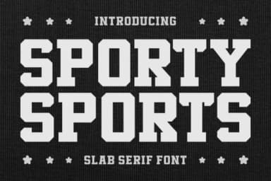 Sporty Sports by Ade (7NTypes) — Slab Serif Font — thumbnail 1