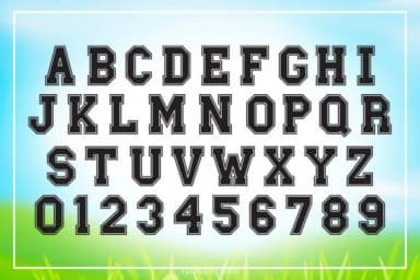 Sporty University Outline by tanondesign — Slab Serif Font — thumbnail 2