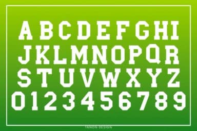 Sporty University by tanondesign — Slab Serif Font — thumbnail 2