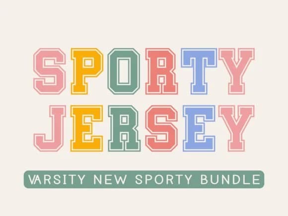 Sporty Varsity by MaxArt — Slab Serif Font