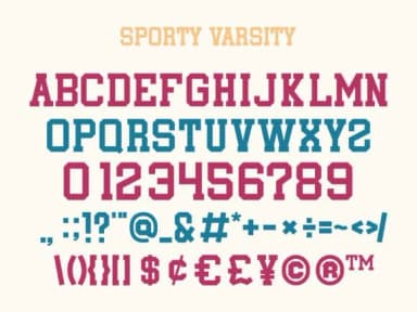 Sporty Varsity by MaxArt — Slab Serif Font — thumbnail 2