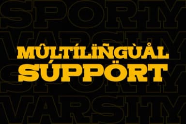 Sporty Varsity by Pian45 — Slab Serif Font — thumbnail 5