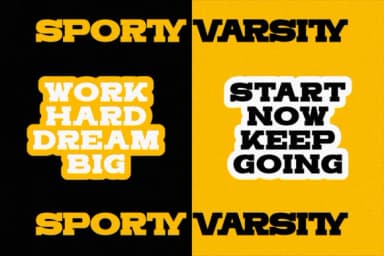 Sporty Varsity by Pian45 — Slab Serif Font — thumbnail 7