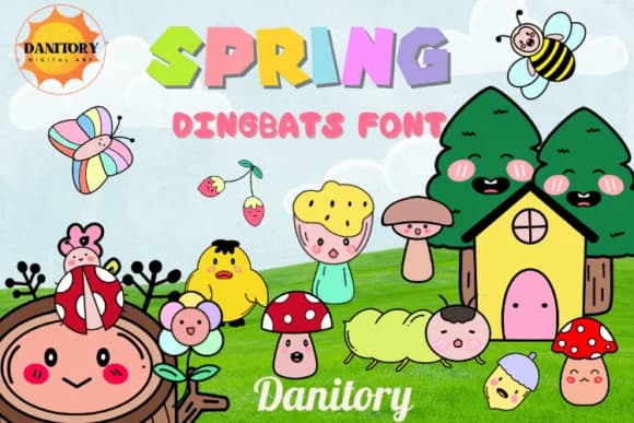 Spring by danita.kukkai — Dingbats Font
