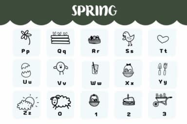 Spring by Natchuta — Dingbats Font — thumbnail 3