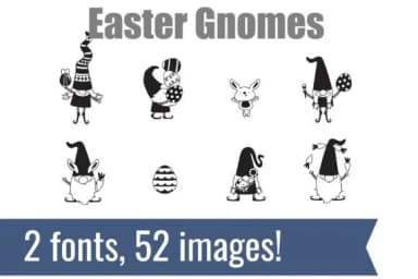 Spring and Easter Gnomes Dingbats by Illustration Ink — Dingbats Font — thumbnail 2