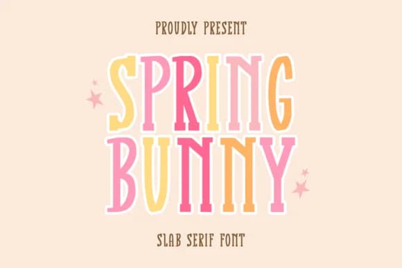 Spring Bunny by CraftedType Studio — Slab Serif Font