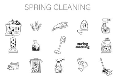 Spring Cleaning Dingbats by Illustration Ink — Dingbats Font — thumbnail 1