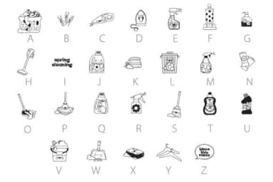 Spring Cleaning Dingbats by Illustration Ink — Dingbats Font — thumbnail 2