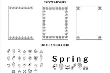 Spring Doodle by digitalplannerland — Dingbats Font — thumbnail 6
