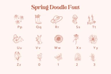 Spring Doodle by Pui Art — Dingbats Font — thumbnail 7