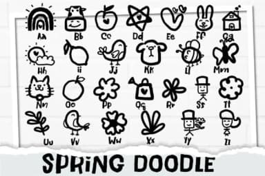 Spring Doodle by Nobu Collections — Dingbats Font — thumbnail 3