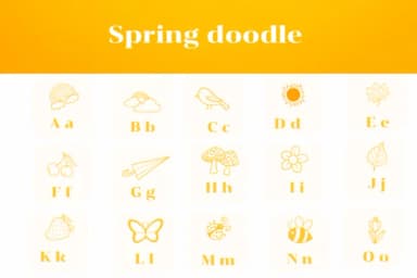 Spring Doodle by Apiwat Type — Dingbats Font — thumbnail 2