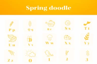 Spring Doodle by Apiwat Type — Dingbats Font — thumbnail 3