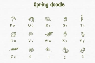 Spring Doodle by Sontaya — Dingbats Font — thumbnail 3