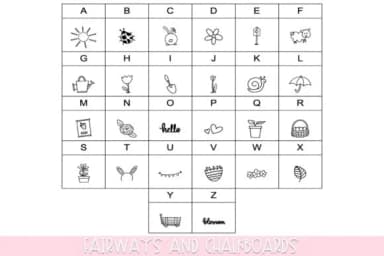 Spring Doodles by Fairways and Chalkboards — Dingbats Font — thumbnail 2