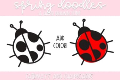 Spring Doodles by Fairways and Chalkboards — Dingbats Font — thumbnail 4